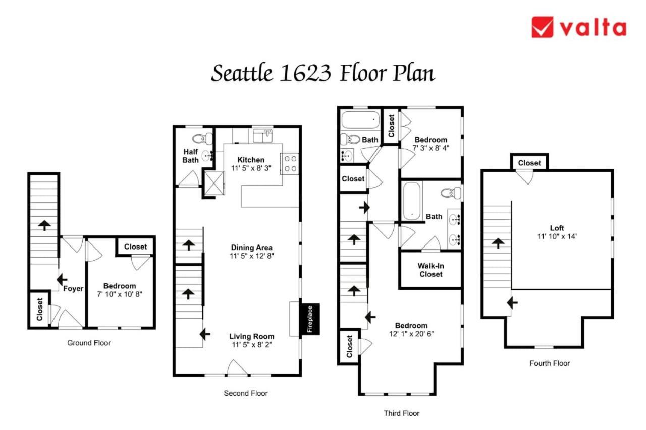 Exquisite Central Townhome With Spacious Loft And Gourmet Kitchen Seattle Luaran gambar